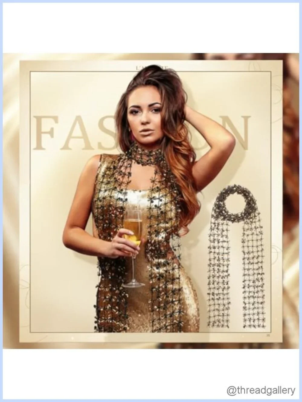 4 Pack Sequin Scarf Long Thin Skinny Scarf Women's Fashion Scarves Shimmer